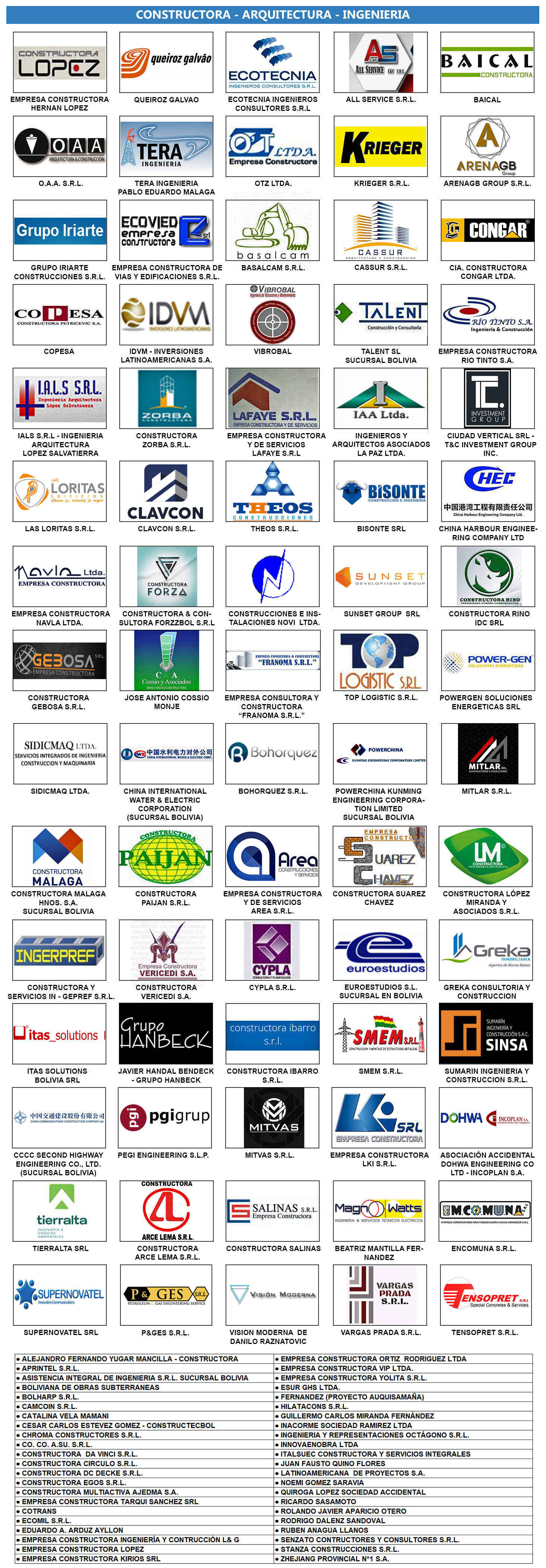 CONSTRUCTORA ARQUITECTURA INGENIERIA